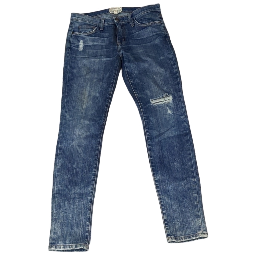 Current/Elliott ankle skinny Cheville distressed jeans size 27